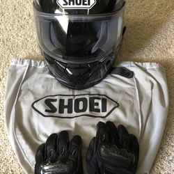 Helmet And Gloves