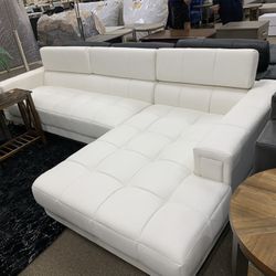 White Sectional !!! 