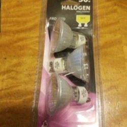 HALOGEN 50 watt MR16/GU10 PACK of 3 