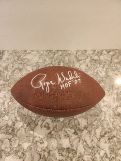 Roger Wherli Signed HOF Football, CofA,  St Louis Cardinals