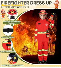 Firefighter Kid’s Costume -3+ years new!