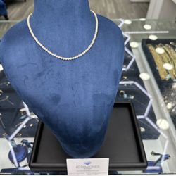 Tennis Chain 16 Inch 10k Diamonds Real 