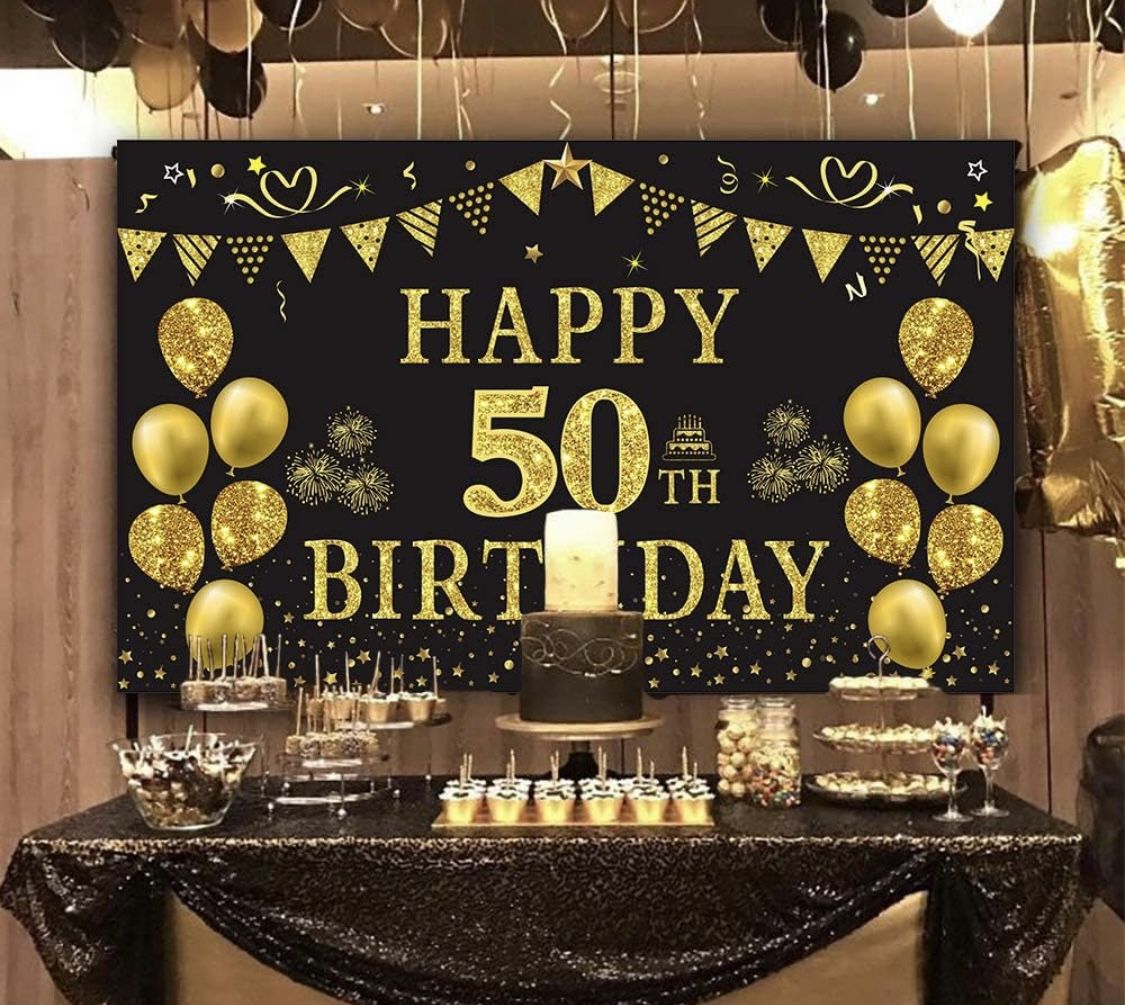 50th Birthday Banner Big