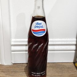 Old Classic Vintage Diet Pepsi Cola 16 OZ Glass Bottles Sealed