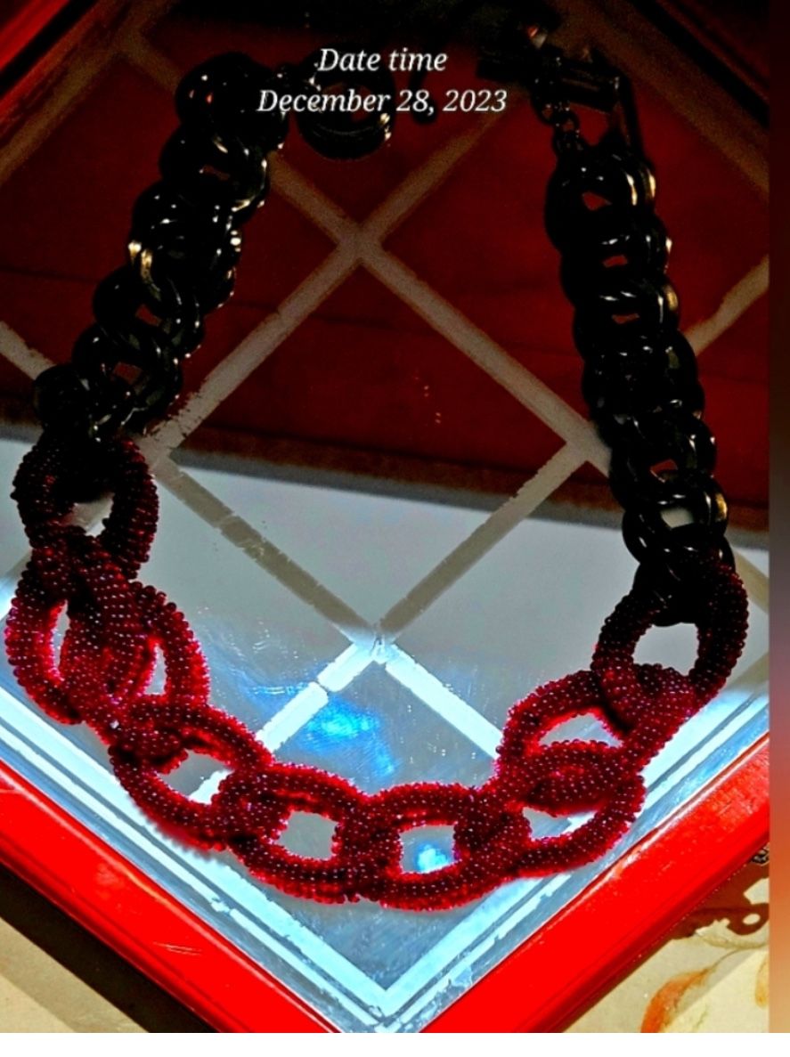Where oh, where are you, the beautiful necklace? This is Kenneth Jay Lane pave crystal necklace