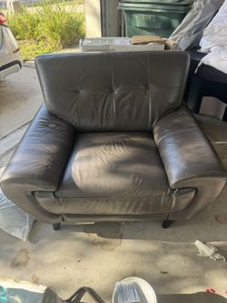 Leather Brown Couch