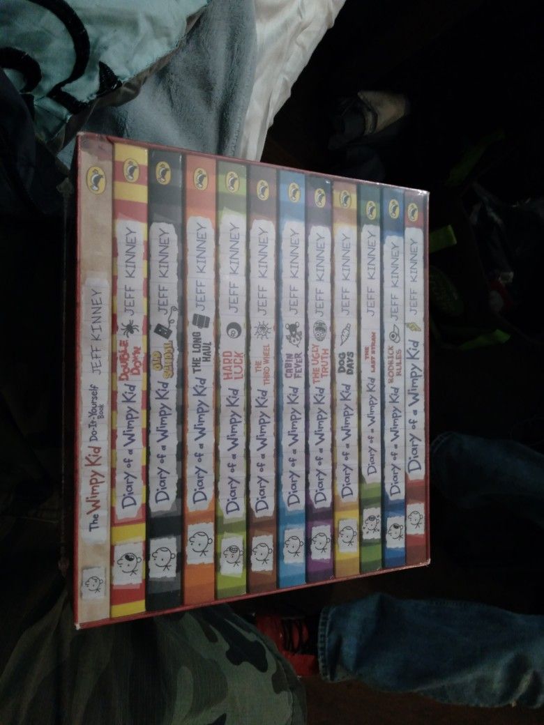 Diary of a Whimpy Kid Box of Books Sealed!!!