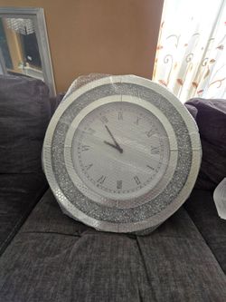 Crystal large wall clock