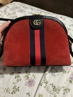 Gucci Ophidia Red Suede Shoulder Bag!! For Best Price My Ladies!!