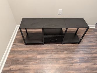 Black Modern TV Stand / Entertainment Center – $20