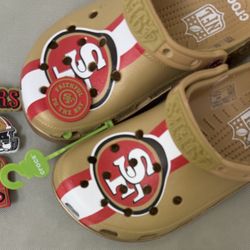 49ers Crocs, M4/5/6/7/8/9/10/11, New