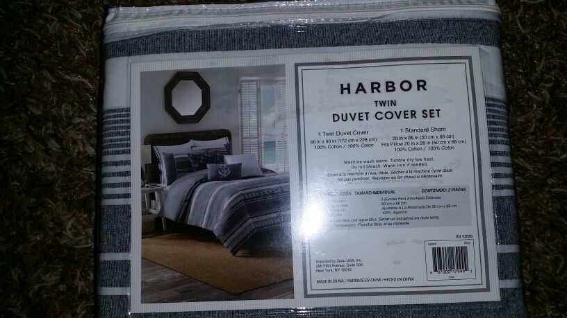 Harbor Twin 2 pc Duvet Cover set Bed Bath & Beyond