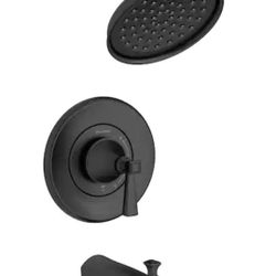 American Standard Rumson Single-Handle 1-Spray Tub & Faucet with 1.8 GPM MATTE BLACK ( Valve Included)