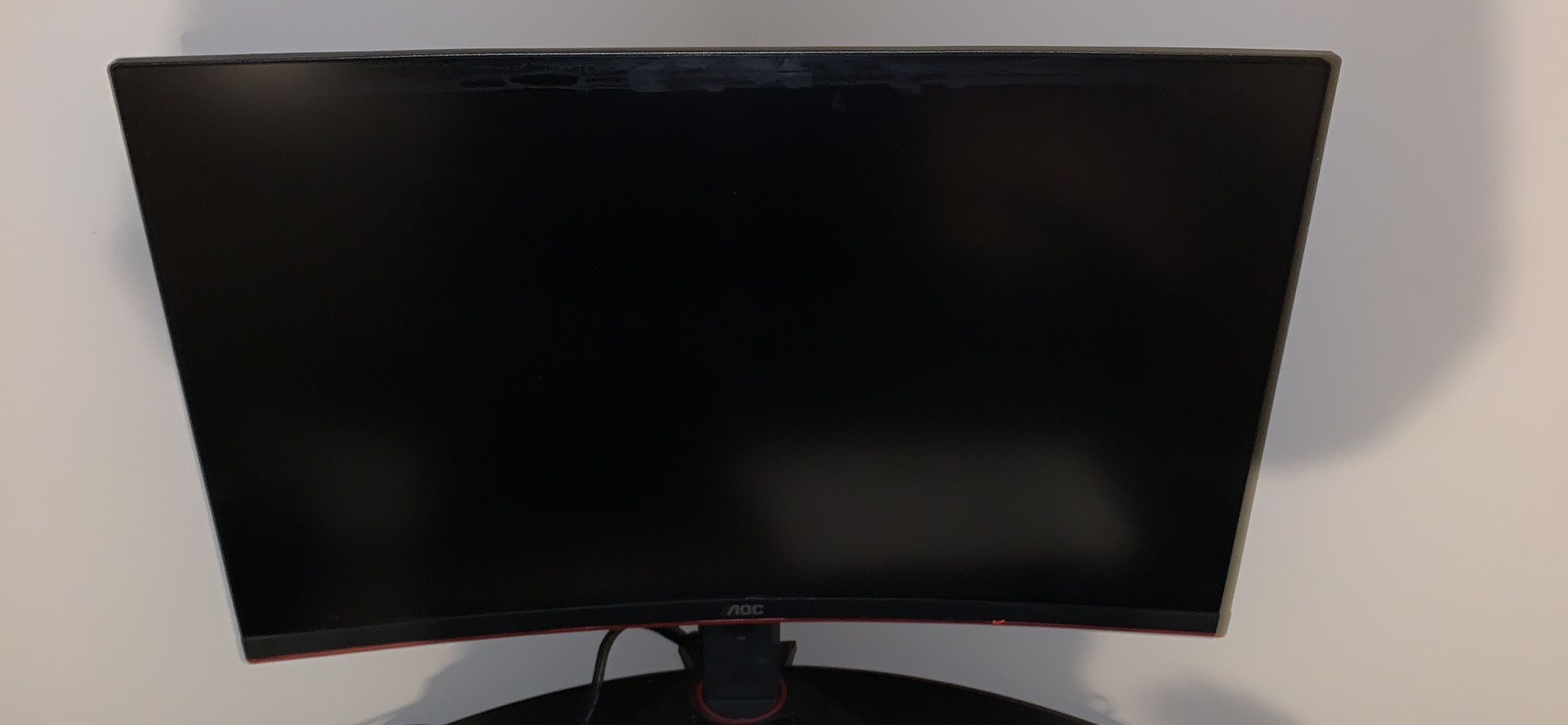 AOC 27 inch curved 144Hz gaming monitor