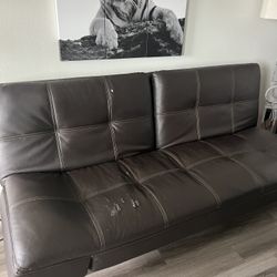 Leather Sofa Bed