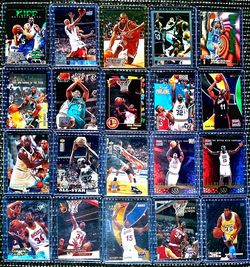 NBA Basketball Card Lot 20 Cards 90s Stars