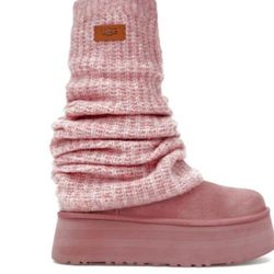 UGG Classic Mini Dipper Legwarmer Boot – Pink Dawn