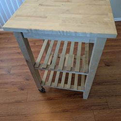 IKEA BEKVAM Kitchen Cart, Beech Wood - 22 7/8x19 5/8 "