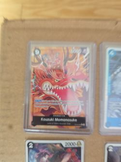 ONE Piece Kouzuki Momonosuke, Mr. 3 (Galdino), Monkey Luffy. PLUS Holos