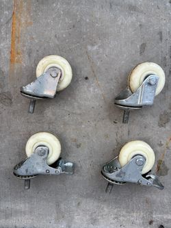 Set of 4 used castwr wheels 3 inch