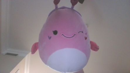 Pink Blob Fish Squishmallow