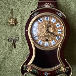 Antique Schmid (SSS) Mantel Clock FOR RESTORATION. Vernis Martin Style