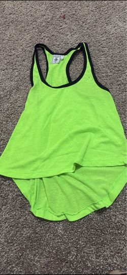 Bright green tank top size medium