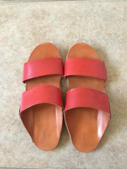 Genuine leather sandals - size 6