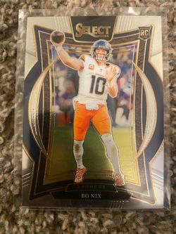 Bo Nix Panini Select rookie card