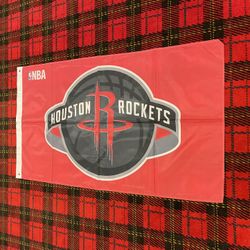Brand new Houston Rockets banner flag