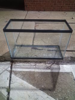 Glass Aquarium Tank with Black Frame