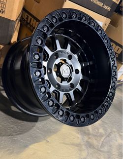 BIG SALE. On VALOR V09 15x10 6x5.5 Beadlock wheels & 35x10-15 TENSOR Regulator tires for 24-27 CAN AM MAVERICK R XRS UTV SXS (We Finance)