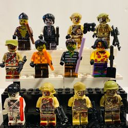 Zombie Apocalypse Army 12pc Minifigure Set LEGO Compatible