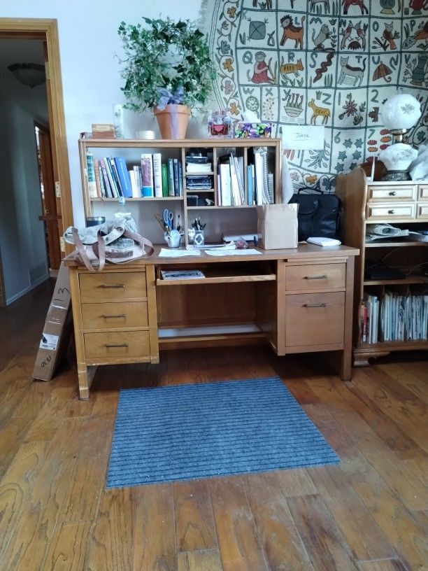 Desk And Shelves