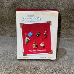 Hallmark Keepsake A Visit from Santa Winter Trimmers Set of 6 Ornaments 2003