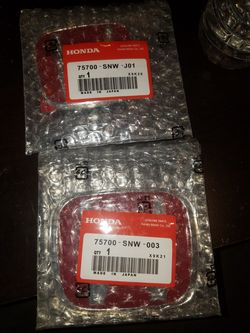 Honda red H emblem front n rear