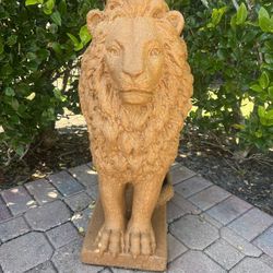Concrete Lion Statue