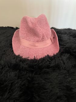 Pink Straw Hat NWT
