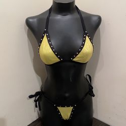 Stripper Clothes/Exotic Dance Wear-Yellow
