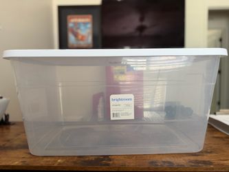 Plastic Storage Box With Lid-90 Quart