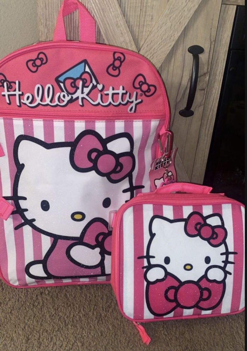 Hello Kitty Backpack And Lunch Bag