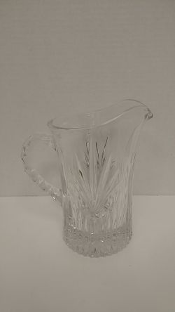 Princess House vintage crystal pitcher
