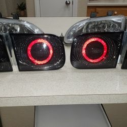 92-95 Honda Civic Headlights and Tail Lights Set Brand New 
