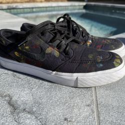 Nike SB Stefan Janoski canvas black floral print Size 10.5