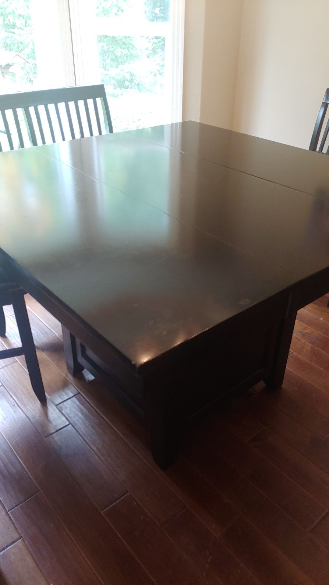 Bar height dining table