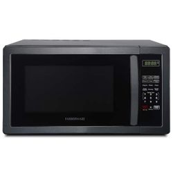 Farberware Classic 1.1 cu. ft. 1000-Watt Countertop Microwave Oven, Black Stainless Steel