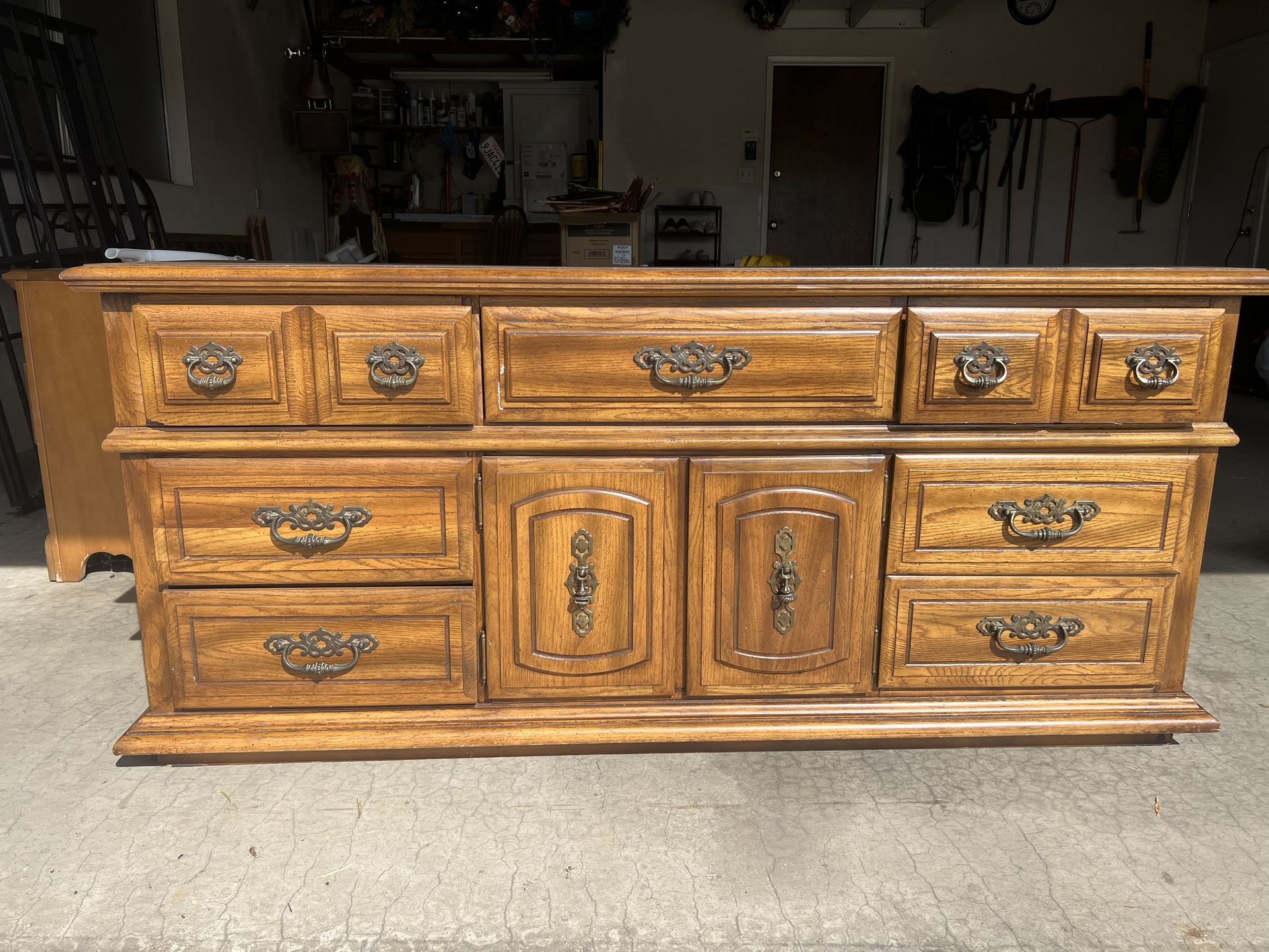 Oak Media Cabinet