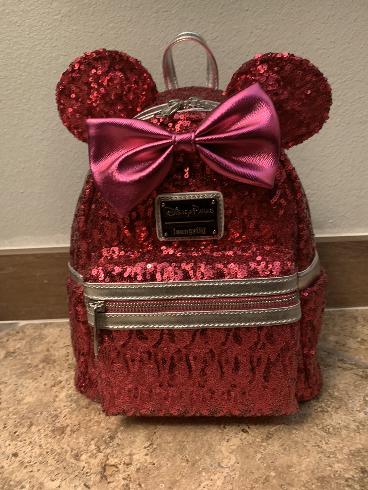 Minnie Mouse Sequin Mini Backpack By Loungefly - Imagination Pink