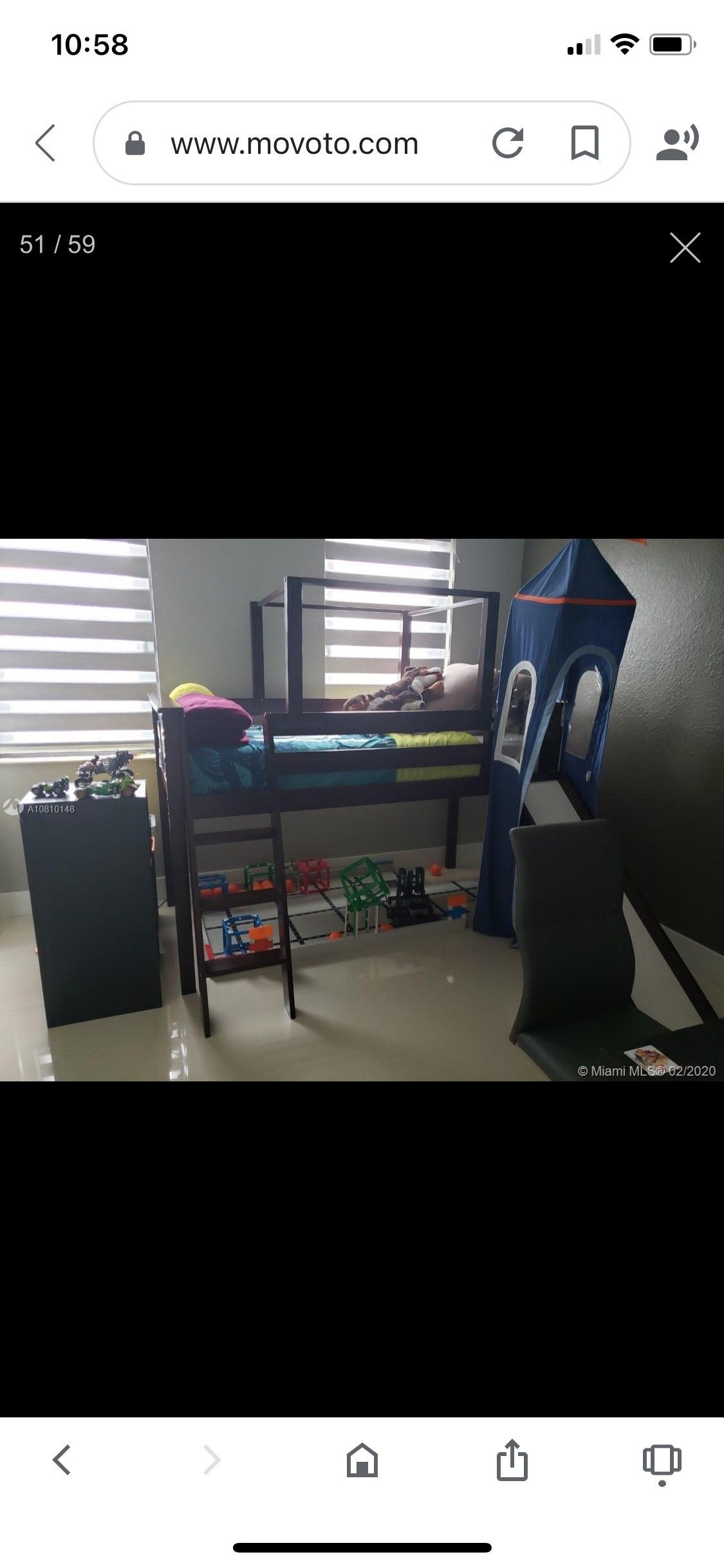 Bunk Bed with Mattress and Slide