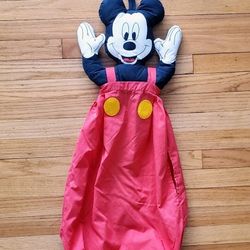 Vintage Mickey Mouse Laundry/Diaper Bag Hanging Kid Hamper!
